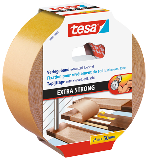 Tesa 5696 Verlegeband 25m:50mm, extra stark, doppelseitig
