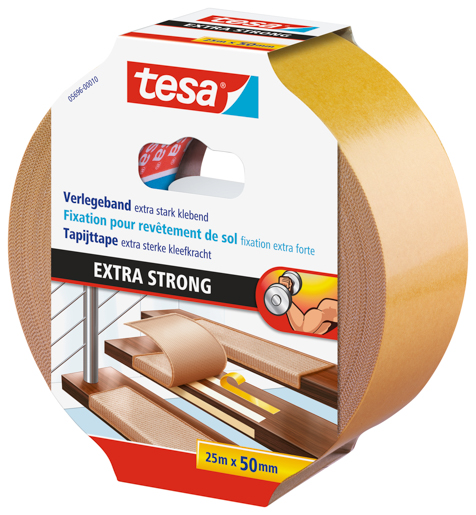 Tesa 5696 Verlegeband 25m:50mm, extra stark, doppelseitig
