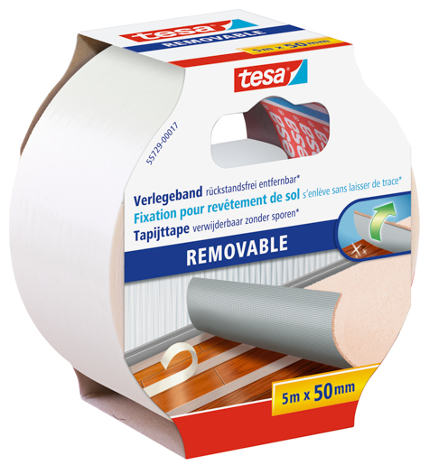 Tesa 55729 Verlegeband 5m:50mm, rückstandsfrei entfernbar