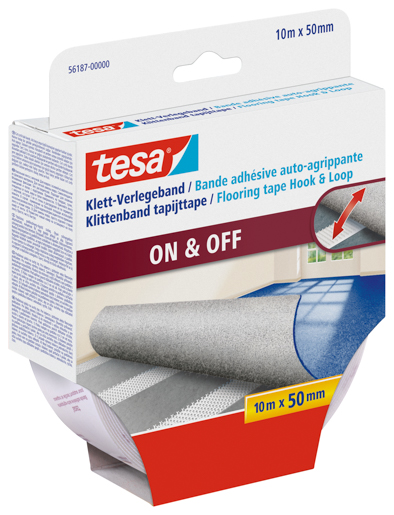 Tesa 56187 Klett-Verlegeband 10m:50mm