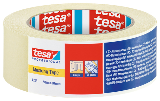 Tesa 4323 Tesakrepp Basic 50m:38mm, hellbeige
