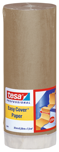 Tesa 4364 Easy Cover Papier 25m:300mm, farblos