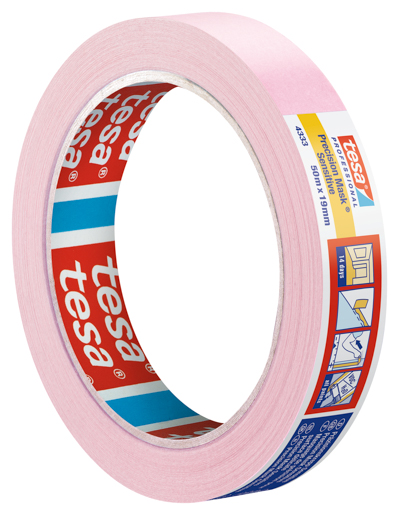 Tesa 4333 Präzisionskrepp Sensitiv 50m:19m, hellrosa