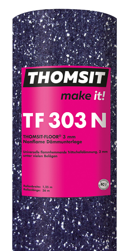 Thomsit TF 303 N Nonflame 45,0 qm Dämmunterlage 3 mm, 36 x 1,25 mt