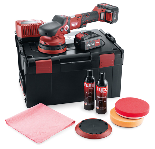 Flex 461237 Akku-Exzenterpolierer XFE 15 150 18.0-EC/5.0 P-Set