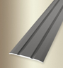 MPlus Übergangsprofil 438 SK SBS 270cm 38mm Alu Edelstahl elox. F2 gerillt Best