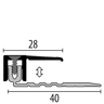 MPlus Abschlussprof. 287N 6,5-16mm 270cm Alu Silber elox. F4 PPS Champion