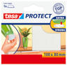 Tesa 57891 Protect Filzgleiter 100mm:80mm, weiß, rechteckig