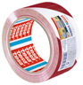 Tesa 58131 Tesapack Markierungsklebeband 66m:50mm, rot-weiß